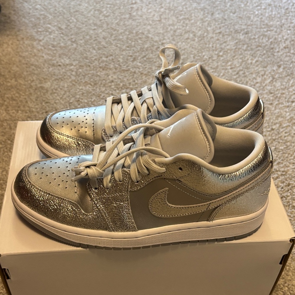 Nike Metallic Silver Sneakers